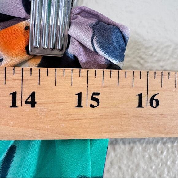 Vintage Y2K The Limited Grey Green Floral Strapless Dress Womens 8 Mini - Picture 7 of 11